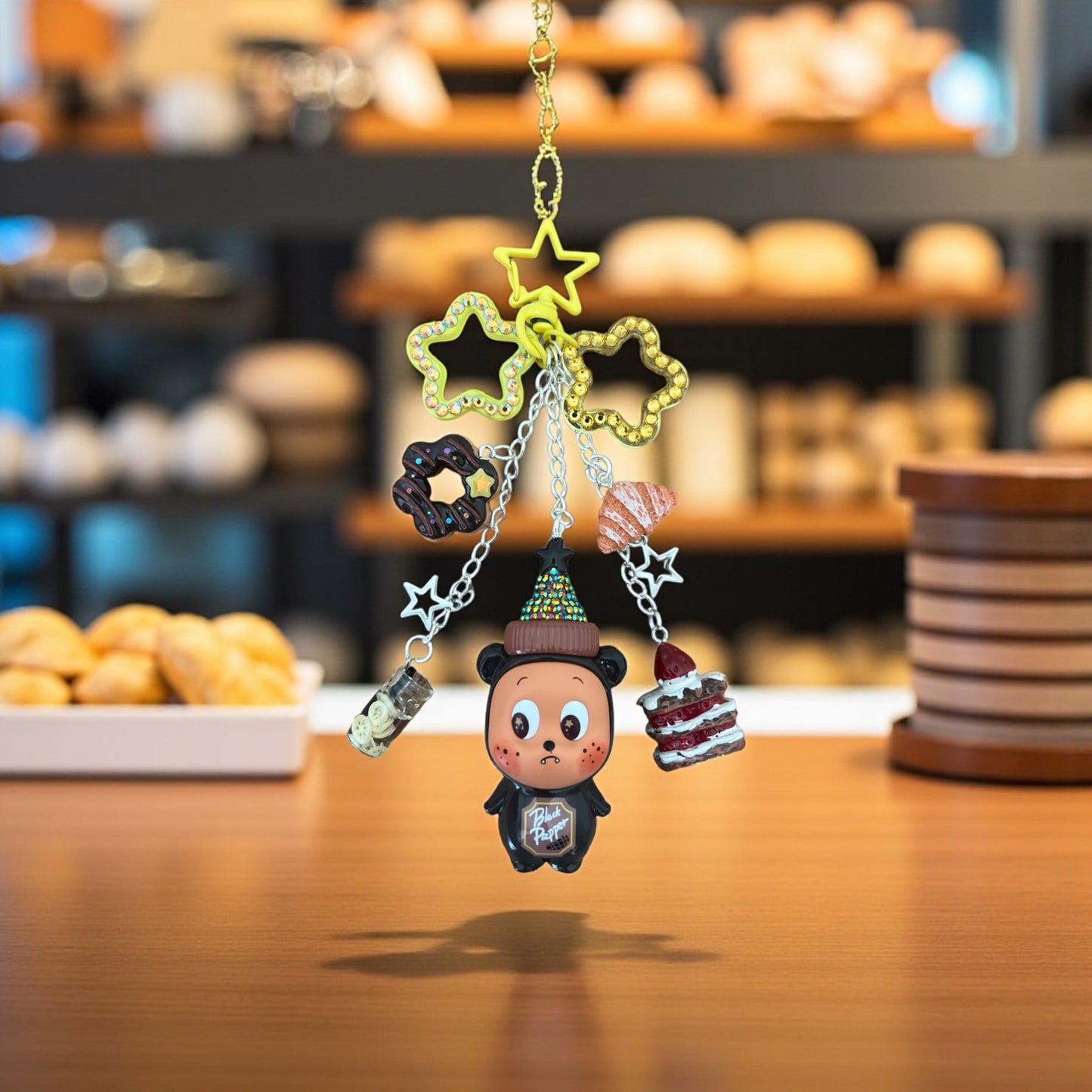 Twinkle Twinkle Black Pepper Bag Charm/Keychain